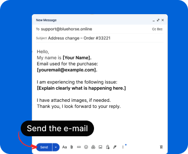 Screenshot showing send button