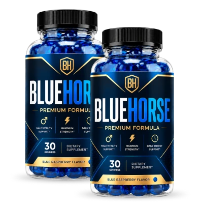 Two Blue Horse bottles